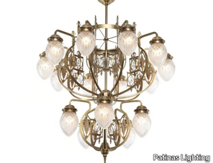 PANNON 15 - Handmade brass chandelier _ Patinas Lighting