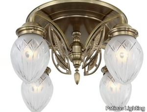 PANNON 4 - Handmade brass ceiling lamp _ Patinas Lighting