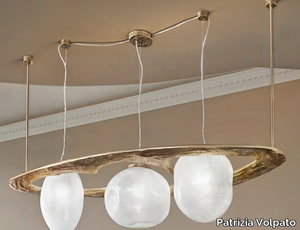 STONE - Suspension lamp in blown glass and metal _ Patrizia Volpato