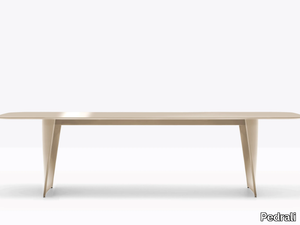 FRANK - Rectangular aluminium dining table _ Pedrali