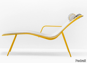 NOLITA 3654 - Steel sun lounger with armrests _ Pedrali