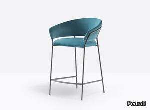 JAZZ 3717 - High fabric stool with armrests _ Pedrali