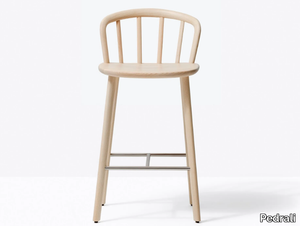 NYM 2838 - Wooden stool with back _ Pedrali