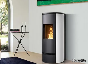 P930 T STEEL - Pellet steel stove _ Piazzetta