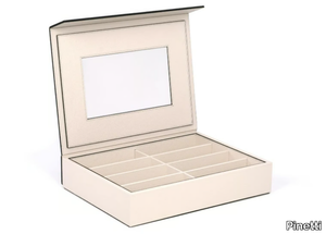 EYEGLASSES - Calfskin eyeglasses box with mirror _ Pinetti