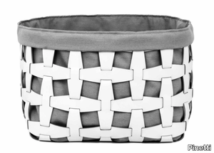 HOOK - Regenerated leather and fabric basket _ Pinetti