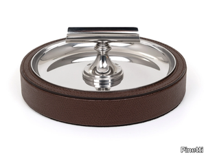 SIGARO - Calfskin and steel ashtray _ Pinetti