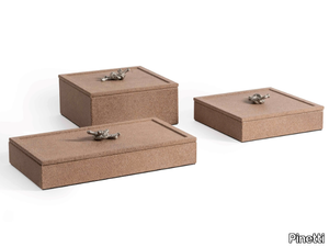 THALIA - Leather storage box _ Pinetti