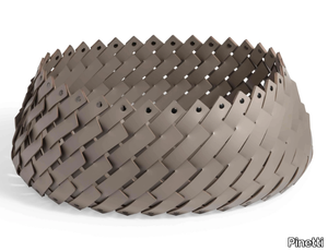 ALMERIA - Regenerated leather oval basket _ Pinetti