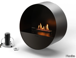 BUBBLE WALL - Wall-mounted bioethanol steel fireplace _ Planika