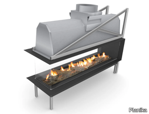 SINATRA FRB - 3-sided gas fireplace _ Planika