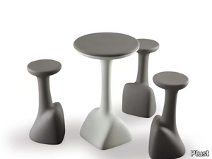 ARMILLARIA - Round polyethylene high table _ Plust