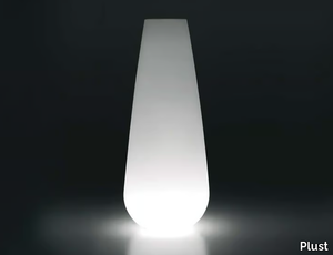 BUBA LIGHT - Polyethylene garden vase with Light _ Plust