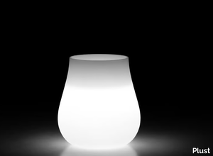 DROP LIGHT - Polyethylene garden vase with Light _ Plust