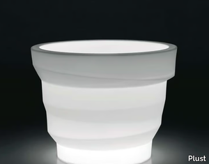 REBELOT LIGHT - Polyethylene garden vase with Light _ Plust