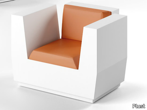 BIG CUT - Garden armchair with armrests _ Plust