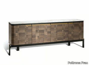 DUO - Walnut sideboard _ Poltrona Frau