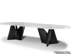 INFINITAMENTE - Marble dining table _ Poltrona Frau