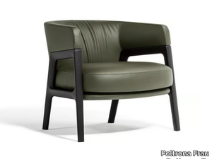 DUO - Leather armchair _ Poltrona Frau