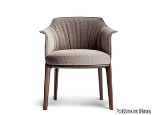 ARCHIBALD - Upholstered fabric easy chair with armrests _ Poltrona Frau