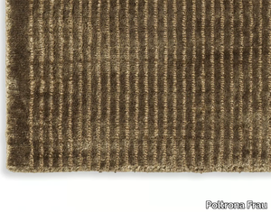 HARP - Striped rectangular handmade silk rug _ Poltrona Frau