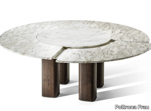 JANE - Round marble table _ Poltrona Frau