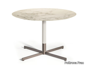 BOB BISTROT - Round Calacatta Oro marble coffee table _ Poltrona Frau