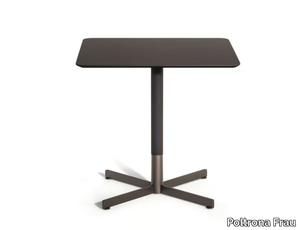 BOB BISTROT - Square Fenix-NTM® table with 4-star base _ Poltrona Frau