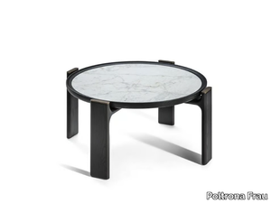 DUO - Round marble coffee table _ Poltrona Frau