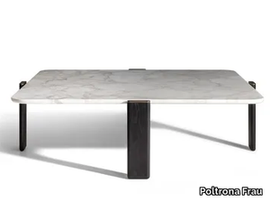 DUO - Square marble coffee table _ Poltrona Frau