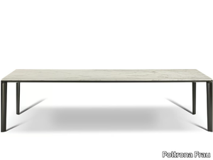 HOMEY - Rectangular marble table _ Poltrona Frau