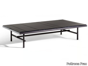 PIERRE - Rectangular coffee table with marble top _ Poltrona Frau