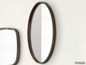 MIX - Oval mirror with wooden frame _ Porada