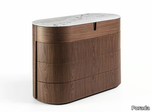 TYLSA NIGHT 4 - Wooden chest of drawers _ Porada