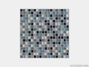 Imperia Mix Silver Blue Blacks 12"X12"
