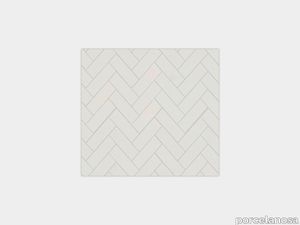 Lines Cambric Persian White Polished 13"X10"
