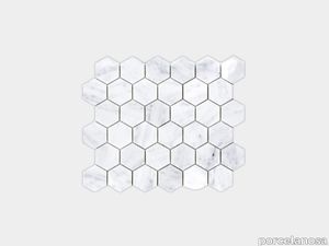 Essential Hexagon Carrara Polished 12"X10"
