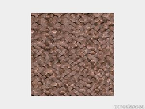 Gravity Aluminium 3D Hexagon Copper 12"X12"