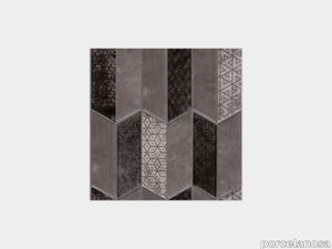 Rhomboid Black 12"X12"