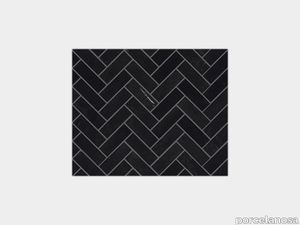 Lines Cambric Negro Marquina Polished 13"X10"
