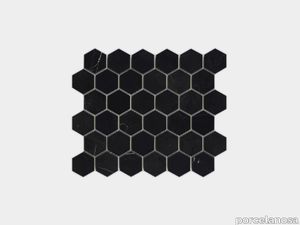 Essential Hexagon Negro Marquina Polished 12"X10"
