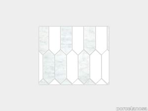 Lines Boll Carrara Thassos 12"X10"