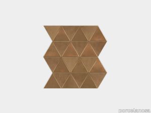Metal Copper Triangles 12"X10"
