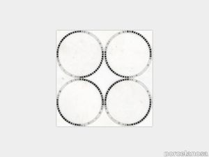 Tempo Circle White 12"X12"