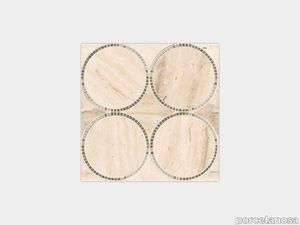 Tempo Circle Beige 12"X12"