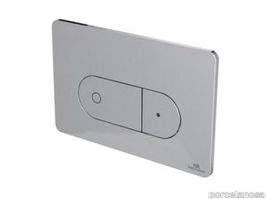 Fulsh Plate Smart Line Oval Double Silver