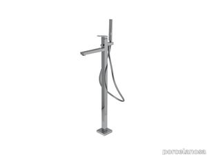 Basin Mixer Square Bath/Shower Silver Chrome