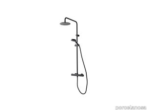 Shower Column Smart Term Black Matt