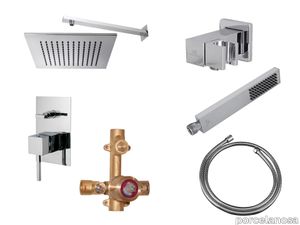 Shower Set SQUARE Handle Chrome