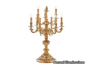 CAESAR 798/C6+3 - French Gold candelabrum _ Possoni Illuminazione